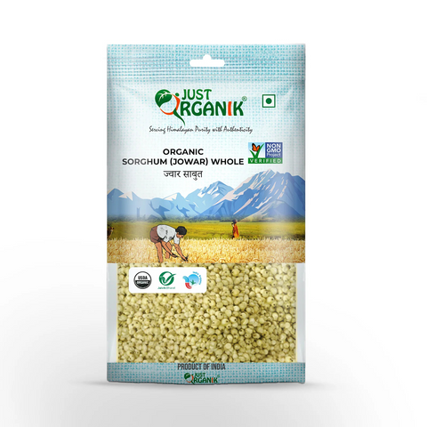 Just Organik Organic Sorghum (Jowar) Whole