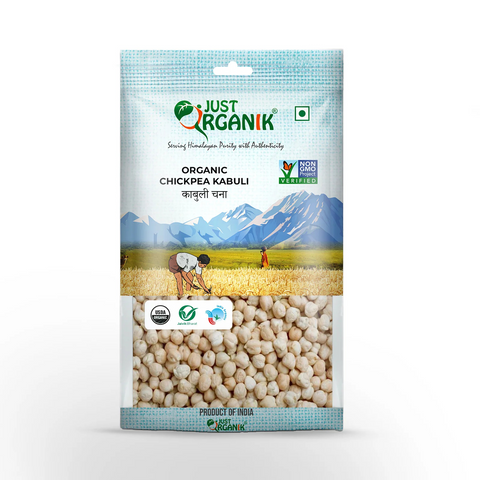 Just Organik Organic Chickpea Kabuli (White Chickpea)