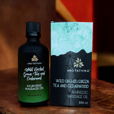 WILD ORCHID, GREEN TEA AND CEDARWOOD MASSAGE OIL (100ml)