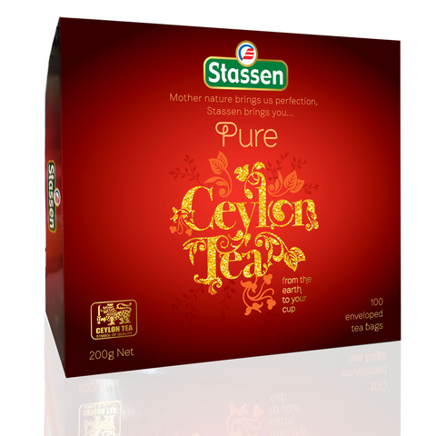 PURE CEYLON BLACK TEA (RY) - 100 PAPER ENVELOPE TEA BAGS