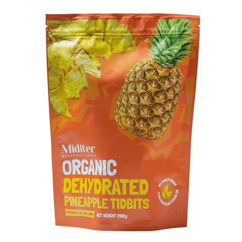 Organic Dehydrated Pineapple Tidbits