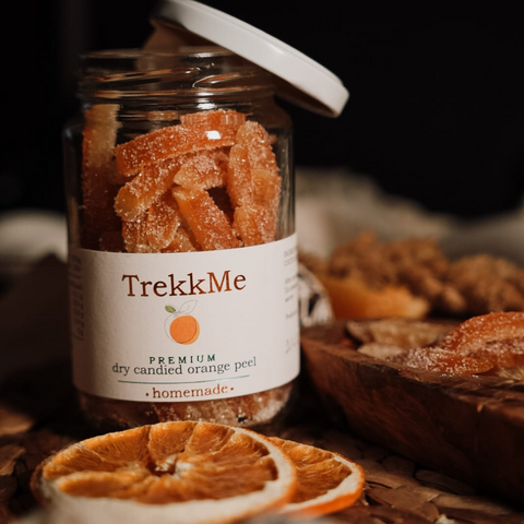 PREMIUM HOMEMADE DRY CANDIED ORANGE PEEL