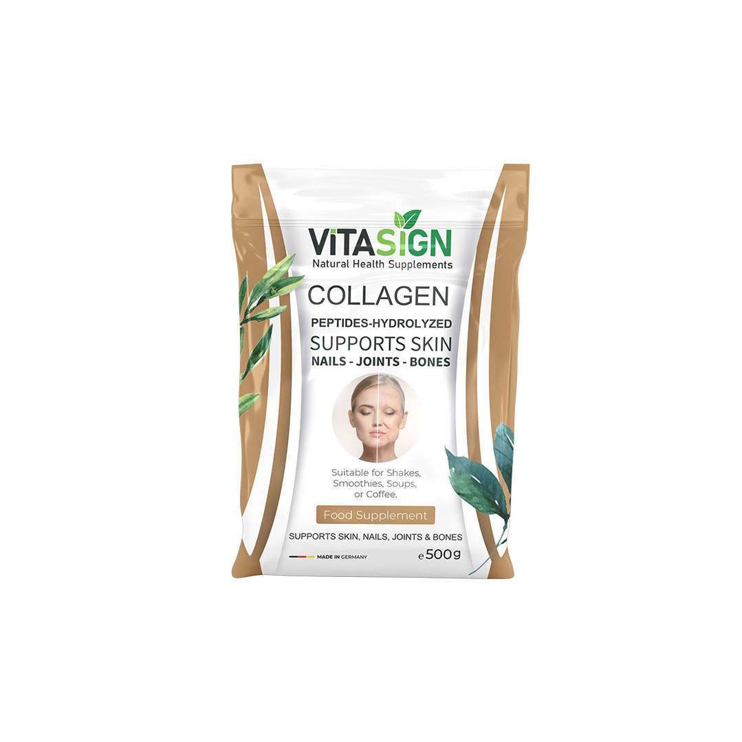 ViTASIGN Hydrolyzed Collagen Powder, Type I & III, Unflavored, 500g ...