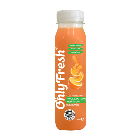 100% Cold-Pressed Carrot-Orange Juice