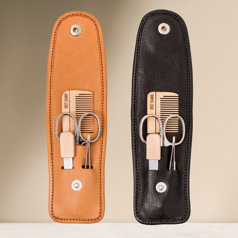 manicure-set, leather case, 535