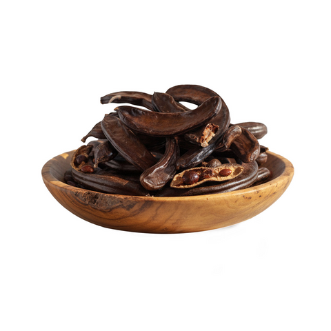 Whole carob pods
