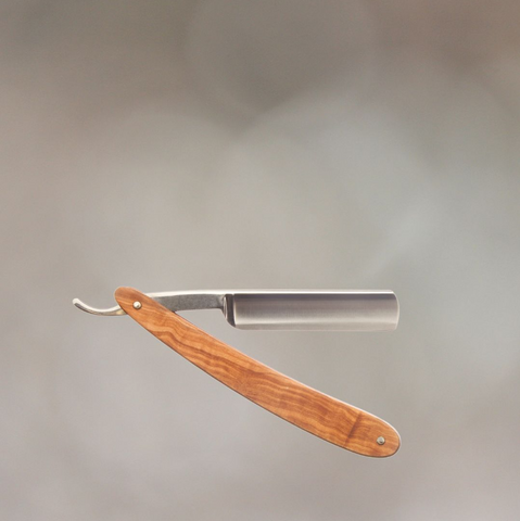 razor, steel from ' Solingen ', olive wood, 73
