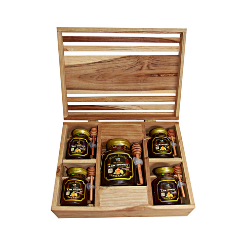 Organic Raw Honey Gift Set L (740g)