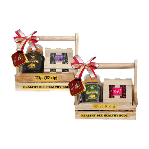 Honey Hamper Basket 12 (515g+Rose/Butterfly pea/etc...)