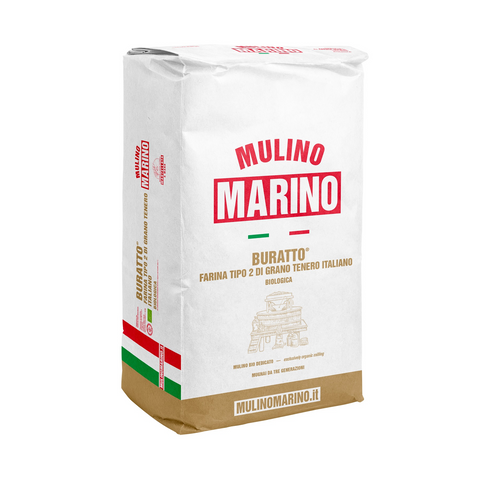 Organic soft wheat BURATTO flour natural-stone milled 25 kg *FOODSERVICE BAG*