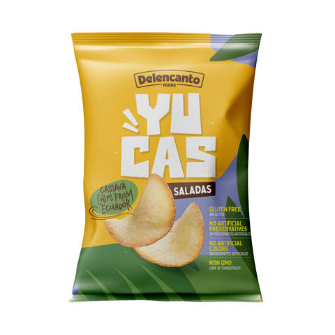 Yucas saladas (Salted cassava chips)