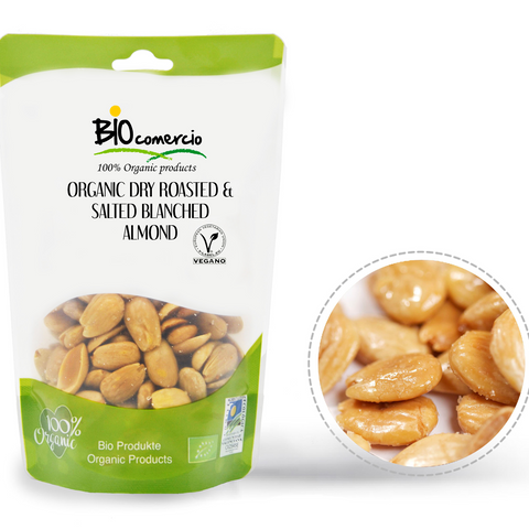 Organic Dry Roasted & Salted Blanched Almond