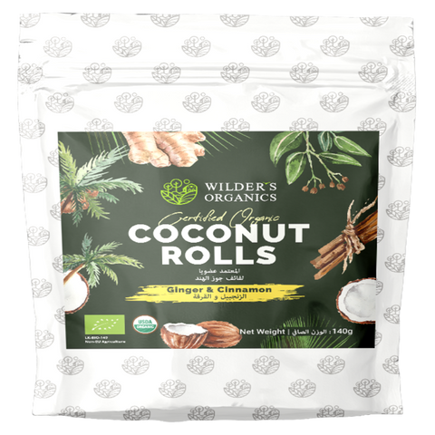 COCONUT ROLLS  GINGER & CINNAMON