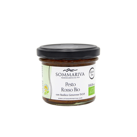 Organic Pesto Rosso with PDO Genovese Basil 100g