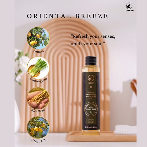 TUMNAN AROMATHERAPY BODY MASSAGE OIL - ORIENTAL BREEZE