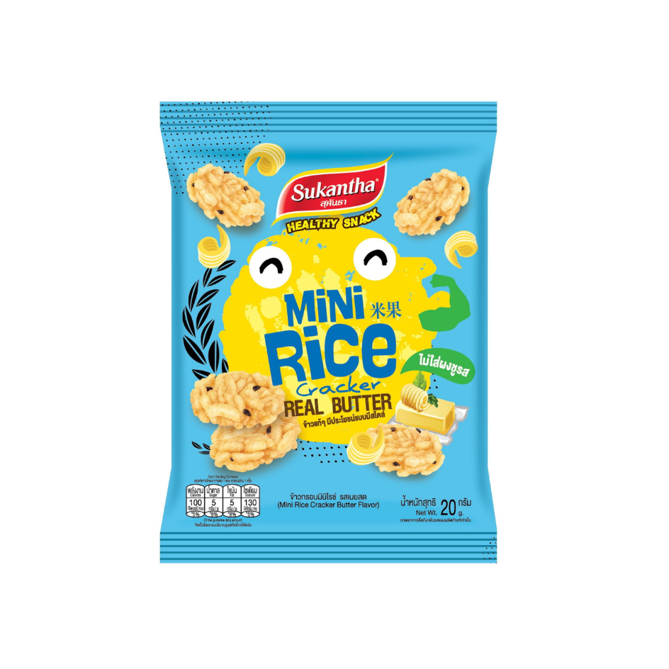 Sukantha Mini Rice Crackers | Sticky Rice Snacks with Natural Butter ...