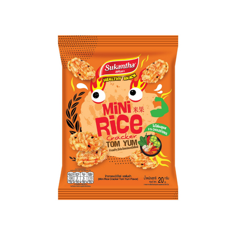 Mini Rice Wheel Crackers Sukantha Mini Rice Crackers | Sticky Rice Snacks with TOMYUM – Arabian ...