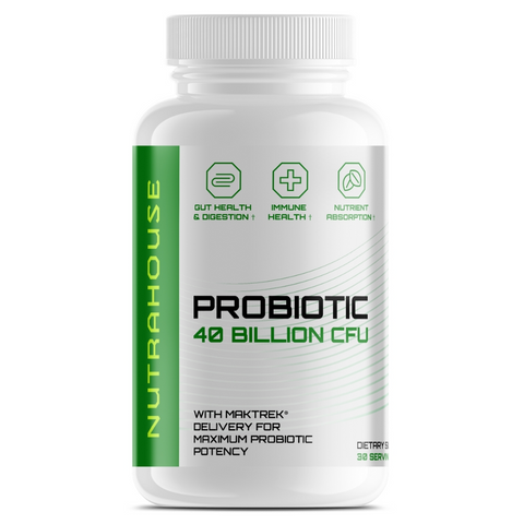 NUTRAHOUSE Probiotic 40 Billion CFU | Gut & Immune Support