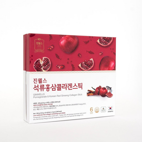 Pomegranate Red Ginseng Collagen Stick (10g x 30 sachets)