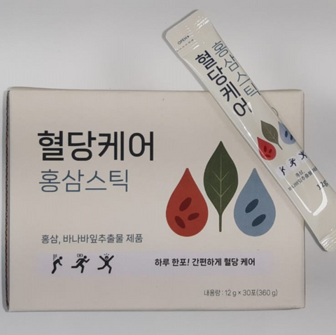 Blood sugar care red ginseng stick (12g x 30 sticks)