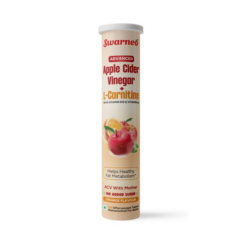 Swarneo Advanced Apple Cider Vinegar + L- carnitine Effervescent Tablets
