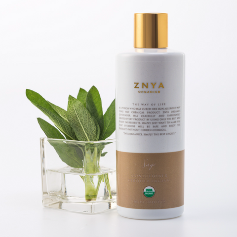 Znya Organics - USDA Organic Sage Hair and Scalp Conditioner (300 ml.)