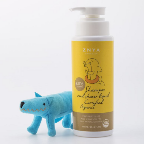 Znya Organics - USDA Organic Kids Shampoo and Shower Liquid (300 ml.)