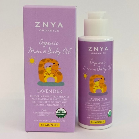 Znya Organics - USDA Organic Mom & Baby Oil Lavender (60 ml.)