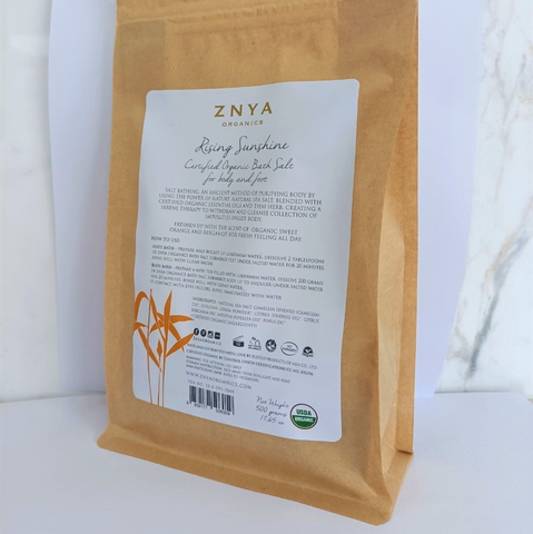 Znya Organics - USDA Organic Rising Sunshine Bath Salt (500 g.)