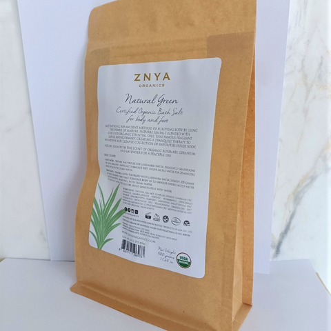 Znya Organics - USDA Organic Natural Green Bath Salt (500 g.)