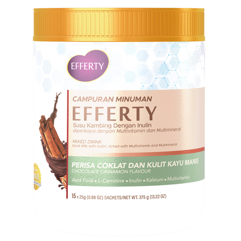 Nutritional powder milk drink for fertility (chocolate cinnamon flavour)