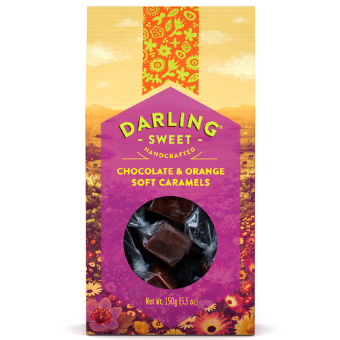 150g Chocolate & Orange Soft Caramels