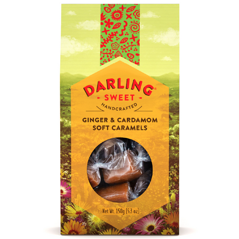 150g Ginger & Cardamom Soft Caramels