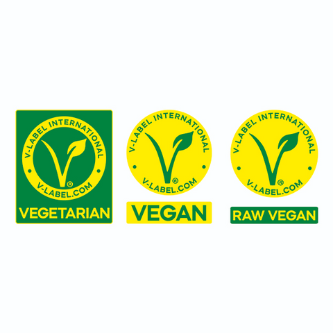 V-Label Vegetarian, Vegan and Raw vegan certification