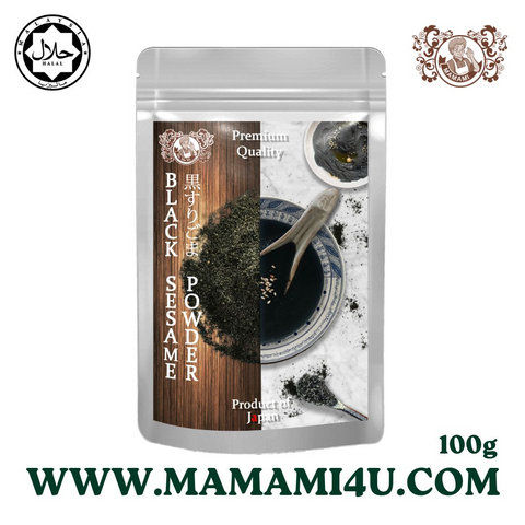 Mamami Premium Japanese Black Sesame Powder (100g )