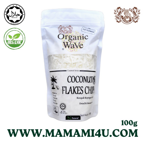 Mamami Organic Wave Coconut Flakes Chip (100g)