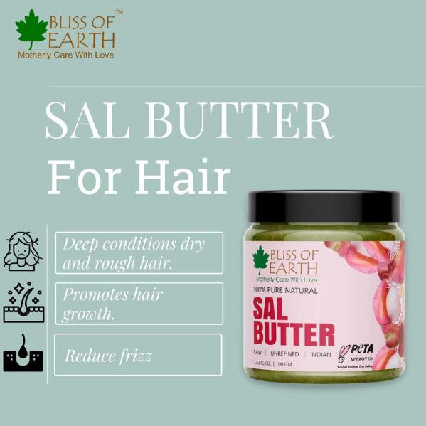 Bliss of Earth 100% Pure Natural Sal Butter Raw 100 GM – Arabian Organics