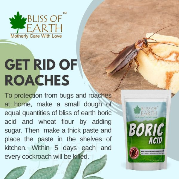 Cockroach Mix Bliss of Earth 4 OZ Boric Acid Powder Multipurpose 113 GM – Arabian ...