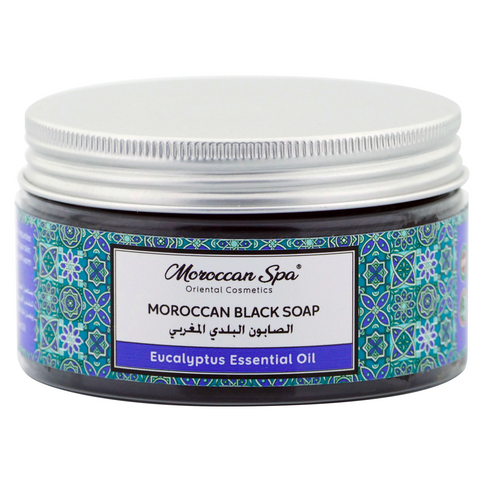 MOROCCAN BLACK SOAP WITH EUCALYPTUS ESSENTIAL OIL 250g