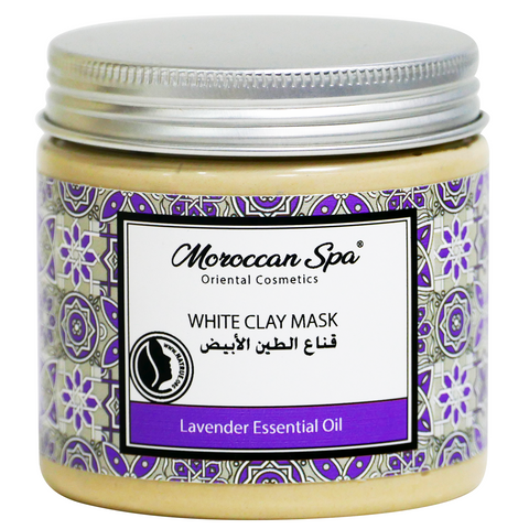 WHITE CLAY MASK WITH LAVENDER ESSENTIAL OIL 300g