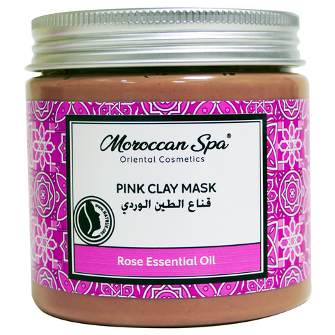 PINK CLAY MASK WITH ROSE ESSENTIAL OIL 300g