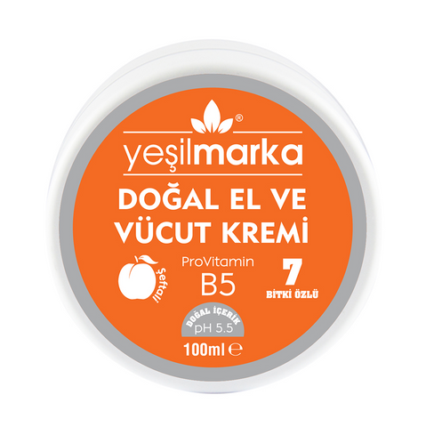 Yeşilmarka Natural Hand And Body Cream - Peach