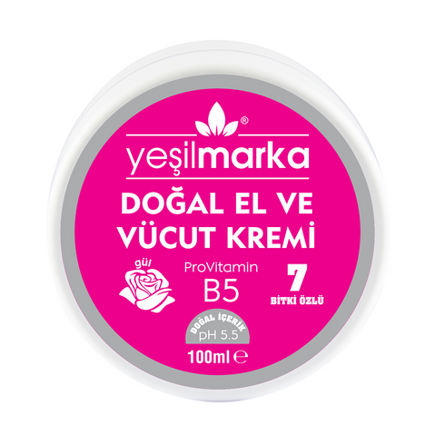 Yeşilmarka Natural Hand And Body Cream - Rose