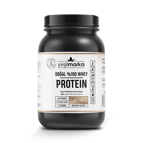 Yeşilmarka Natural %100 Whey Protein Powder – Pure - 748g