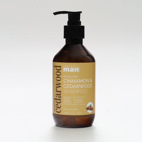 Frella Man - Sulfate Free Shampoo with Cinnamon & Cedarwood Essential Oil 320ml