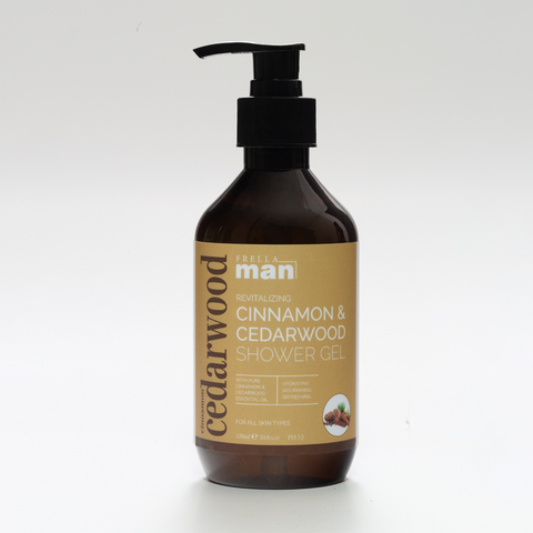 Frella Man - Sulfate Free Shower Gel with Cinnamon & Cedarwood Essential Oil 320ml