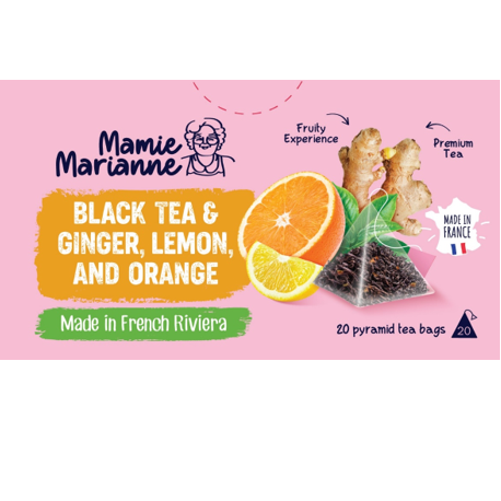Mamie Marianne Black Tea with Ginger, Lemon and Orange