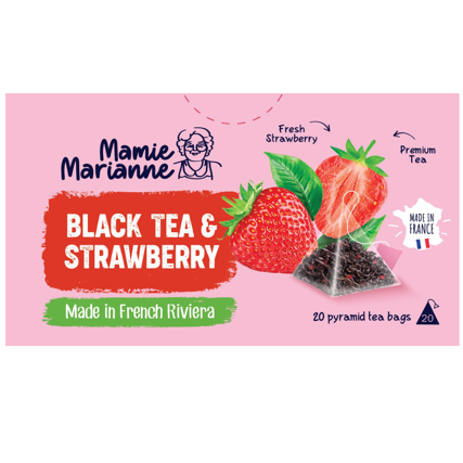 Mamie Marianne Black Tea and Strawberry