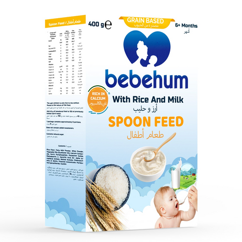 BEBEHUM Baby Spoon Food (Rice&Milk)