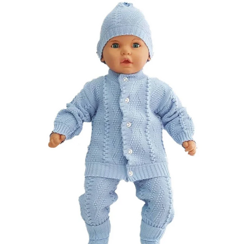 BEBEGEN Blue Baby Knitwear Set of 4